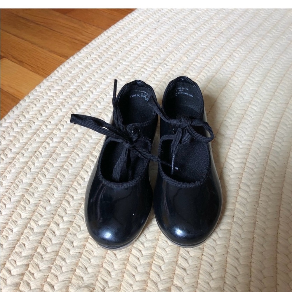Girls Black tap dance Shoes